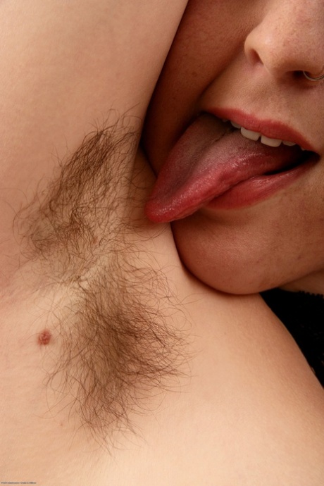Teen with big natural boobs Beryl Aspen flaunting her hairy holes in a solo