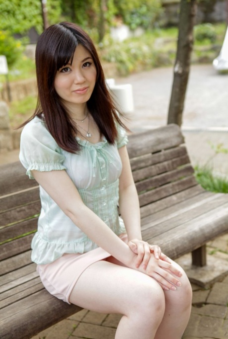 Japanese newbie gets stripped and finger fucked by a stranger in a van